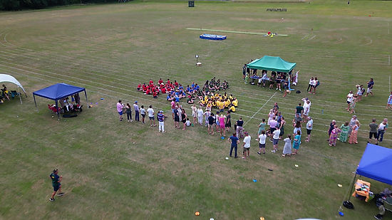 Flying over everyone end of sports day